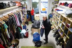 Interiér obchůdku Koloběh